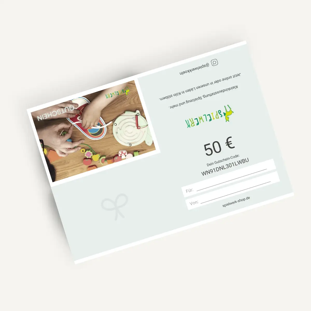 SPIELWERK Geschenkgutschein | Digital